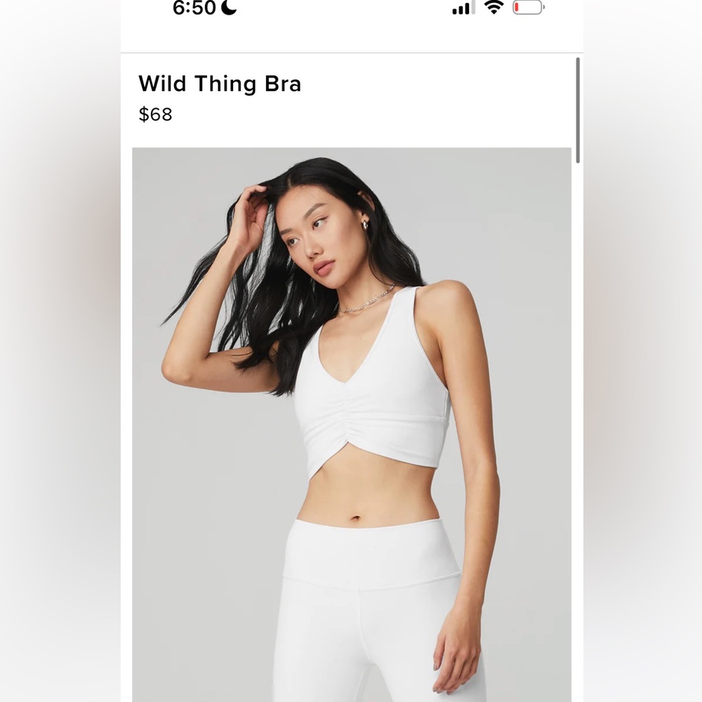 Alo yoga wild thing sports bra. Great condition